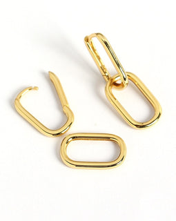 Women Simple Metal Style Detachable Earrings