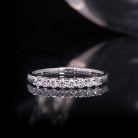 New Wedding Moissanite Lab Grown Diamond Band Ring