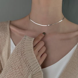 925 Sterling Silver Clavicle Necklace
