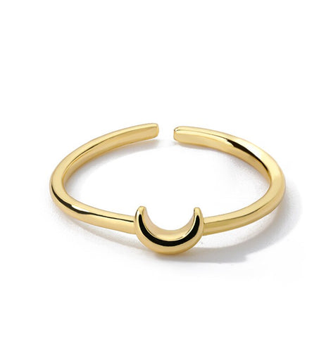 Small Crescent Aesthetic Ring