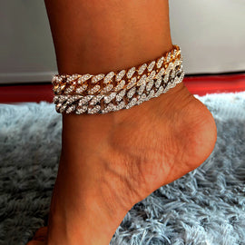 New Fashion Chunky Metal Chain Anklet