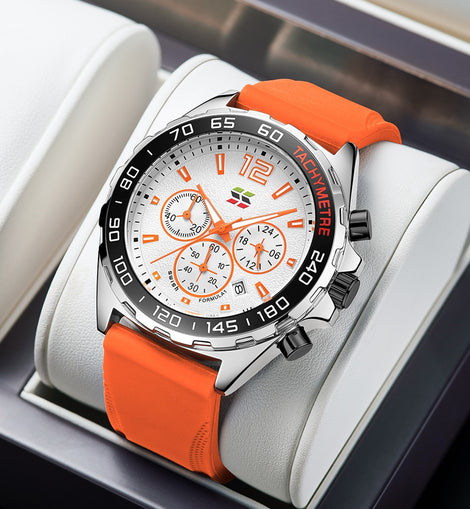 Men Top Brand Luxury Silicone Band Sport Wristwatch