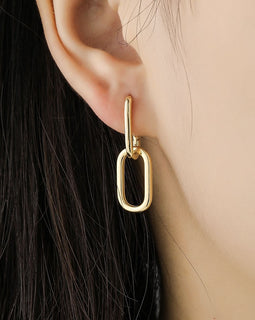 Women Simple Metal Style Detachable Earrings