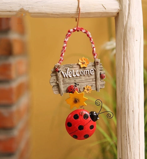 Cute Ladybug Doorplate Sign