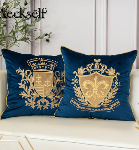 New Luxury European Embroidery Velvet Cushion Cover
