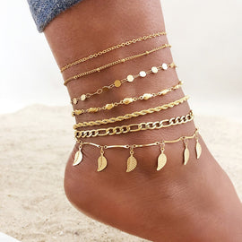 Stainless Steel Chain Anklets 