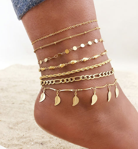 Stainless Steel Chain Anklets 