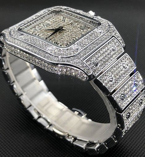 Square Full Crystal Watch